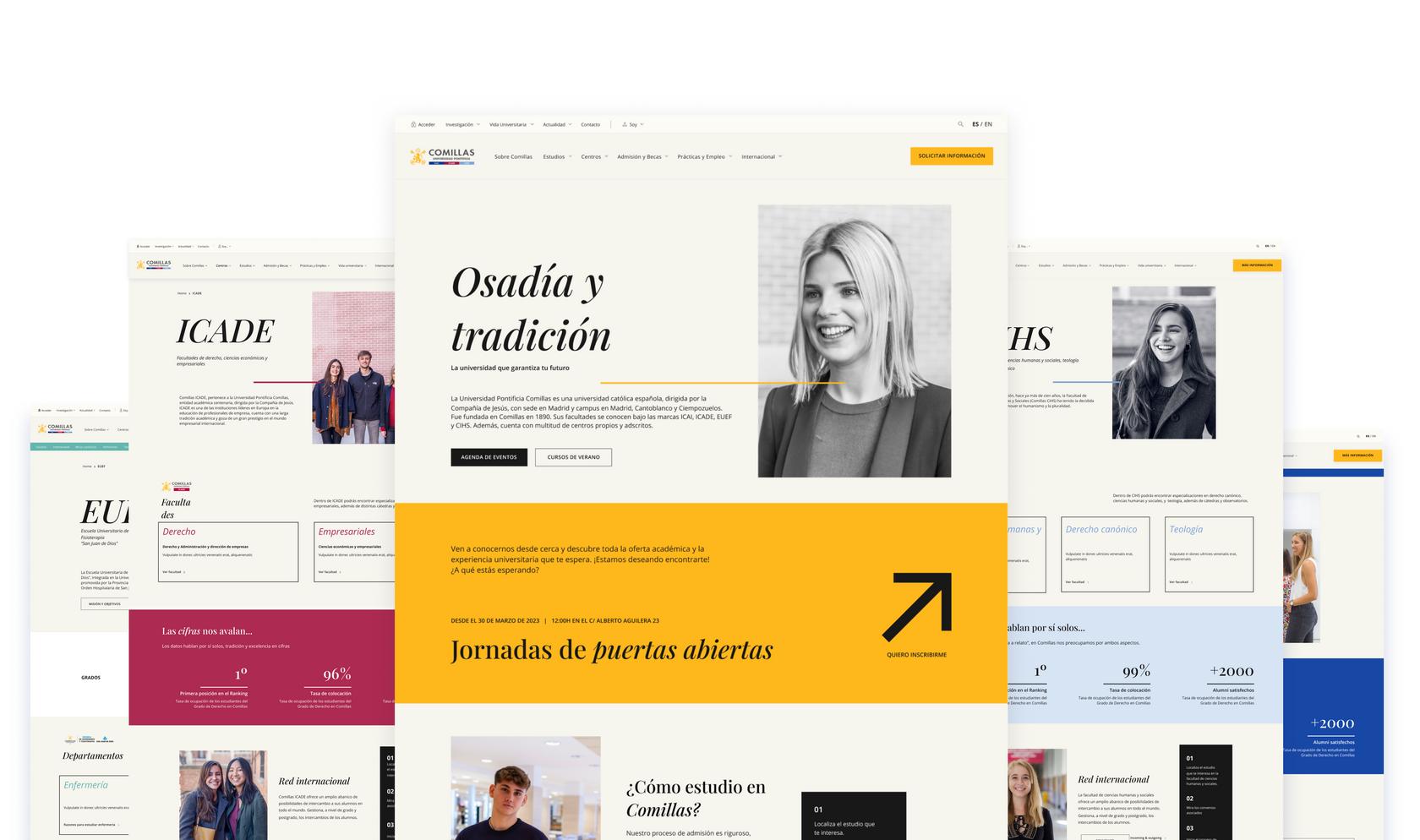 Comillas Web Redesign Griddo