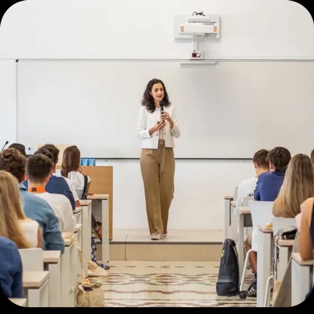 Students in class